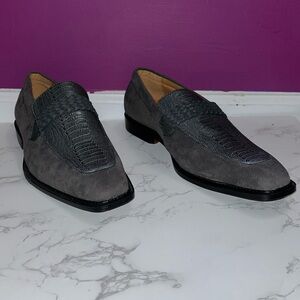 NWOT MENS Antonio Cerrelli Elite Gray Formal Shoes